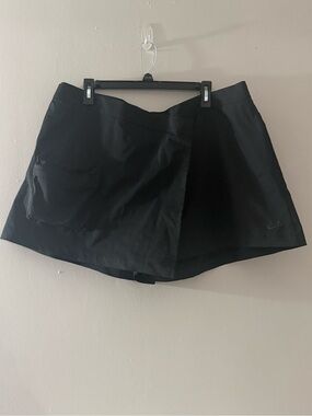 Nike Black Wrap-Front Athletic Skort